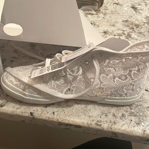 Superga Macrame High Top shoe NWT